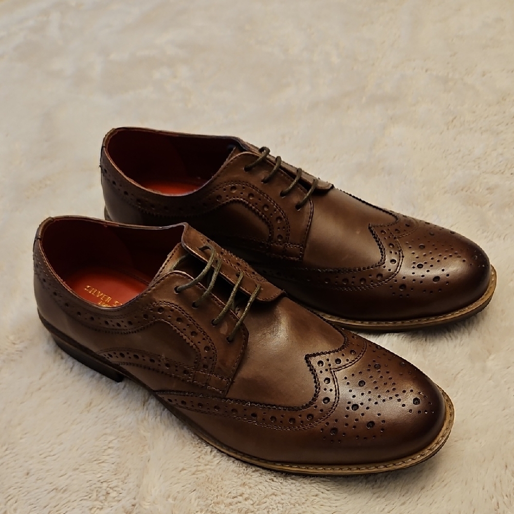 BN Classic Men's Brown Leather Men's Brogues. Silver Street, London. Size 10